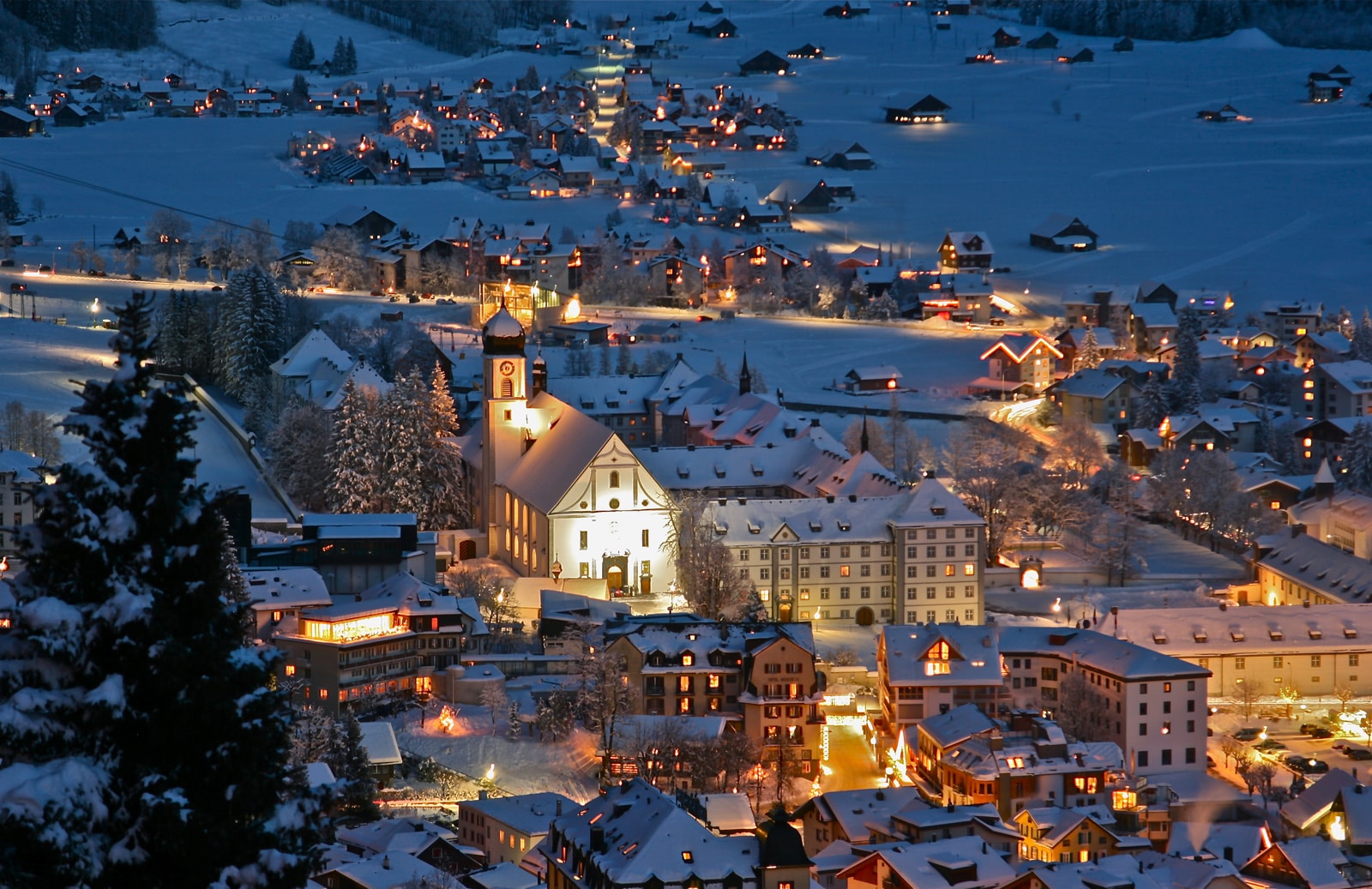 The Swiss village of Engelberg. 