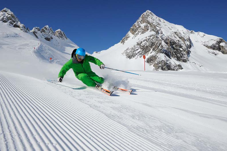 Perhaps the most dangerous of all on-resort ski endeavors. Photo: Skiworld