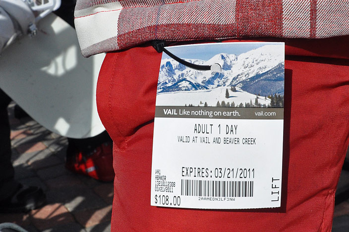 Image from 2011 when a lift ticket to Vail cost “just” $108. // photo: Unofficial Networks