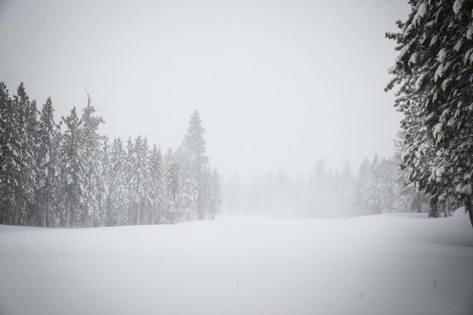 Dumping snow in CA. Image: Mammoth Mountain