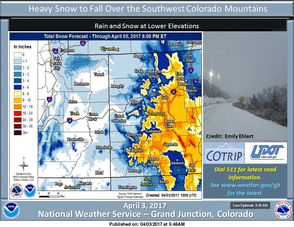 Another Winter Storm Is On Tap For Colorado 814" of