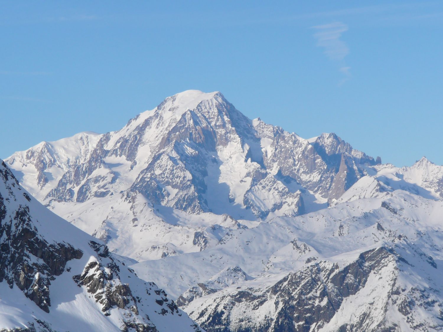 Mont Blanc, France, Italy, Chamonix, Alps, Highest peak in Europe