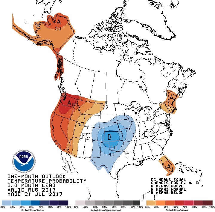 prediction, forecast, temperatures, august, america, colorado