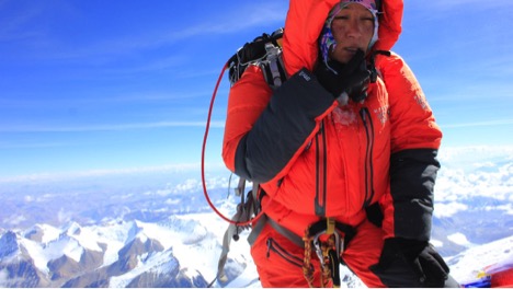 Anshu Jamsenpa on Mt. Everest