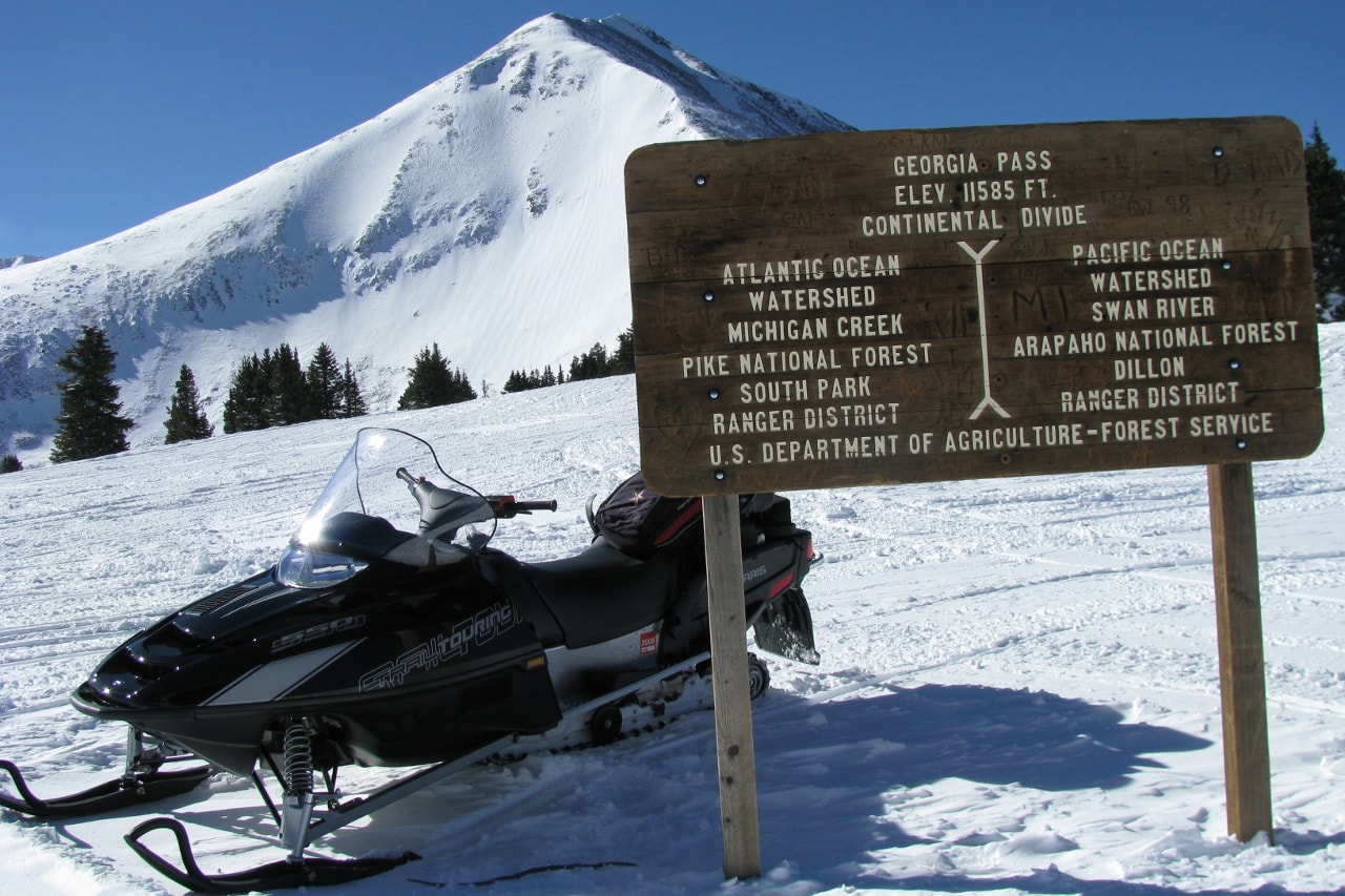 avalanche, snowmobiler, breckenridge