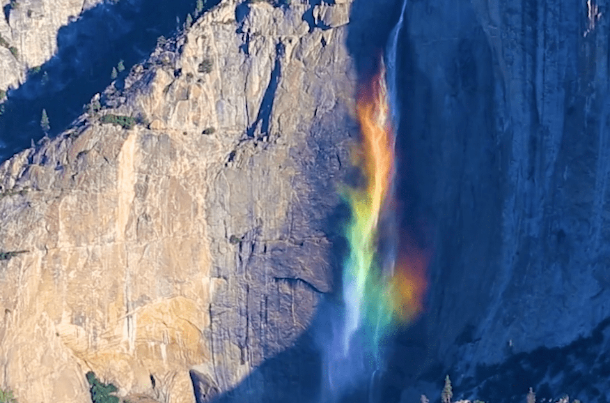 rainbow, mesmerizing, Yosemite