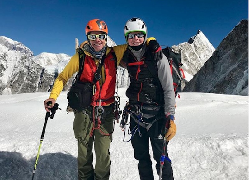 Everest illegal ski descent