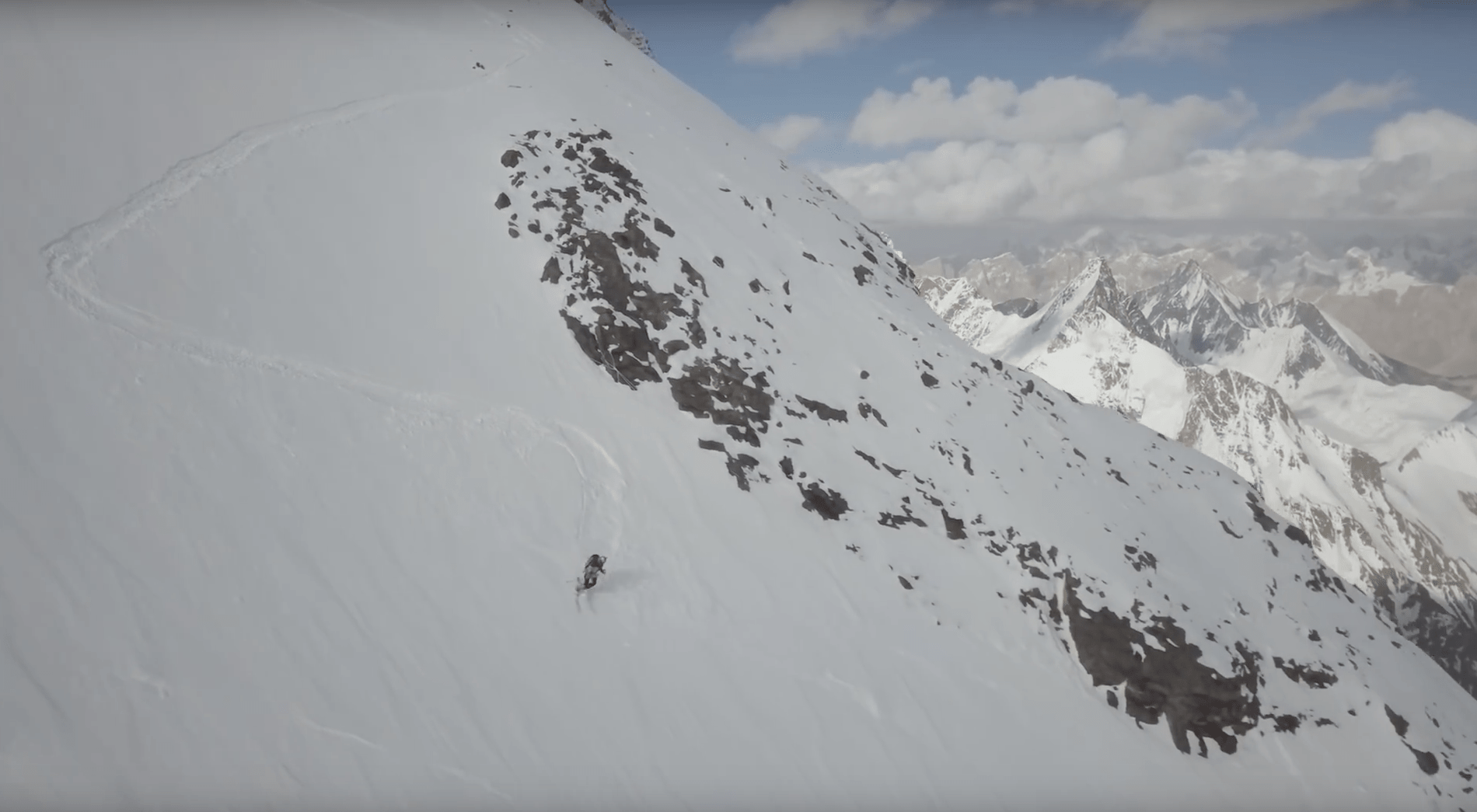 k2, Andrzej Bargiel, ski descent