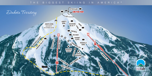Big Sky,MT & Moonlight Basin, MT Combine to Form "Largest Ski Resort in