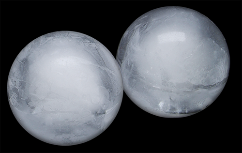 two frozen balls