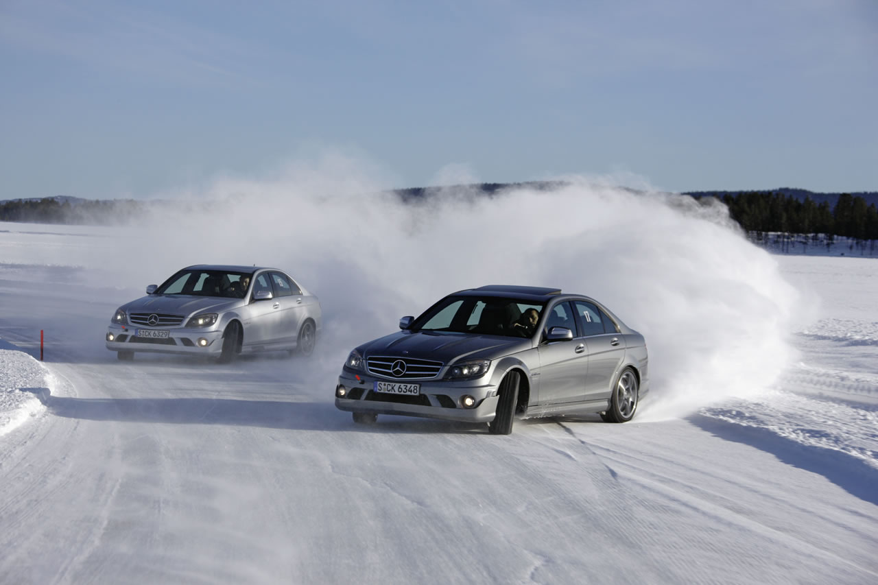 Image result for BENZ IN SNOW