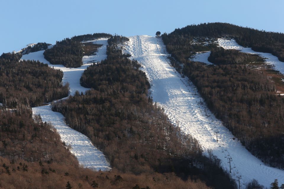 Killington in springtime = heaven for mogul skiers.