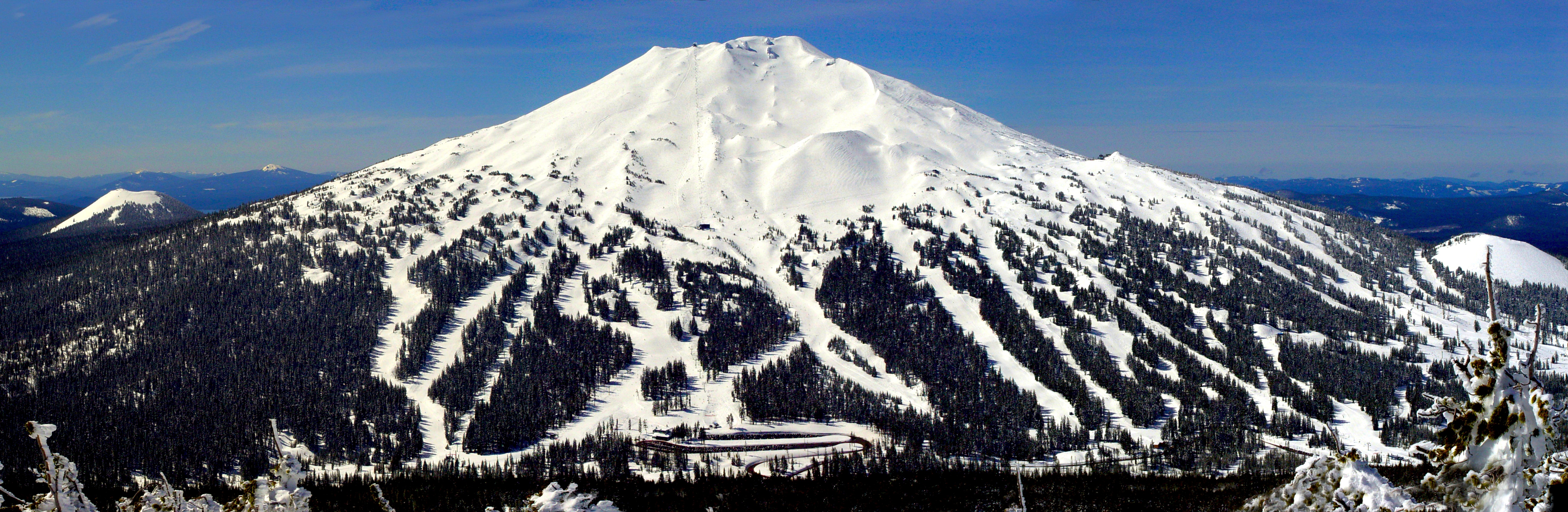 Mt. Bachelor, OR is big in springtime.