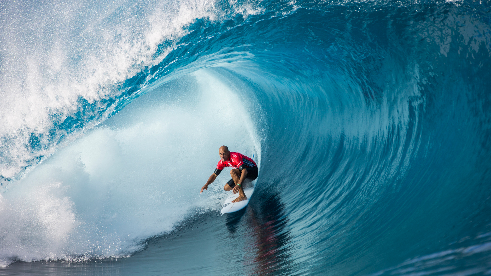 Kelly Slater at Teahupoo, Tahiti where we placed 2nd this year, surf