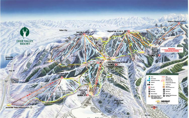 Deer Valley Trail Map SnowBrains