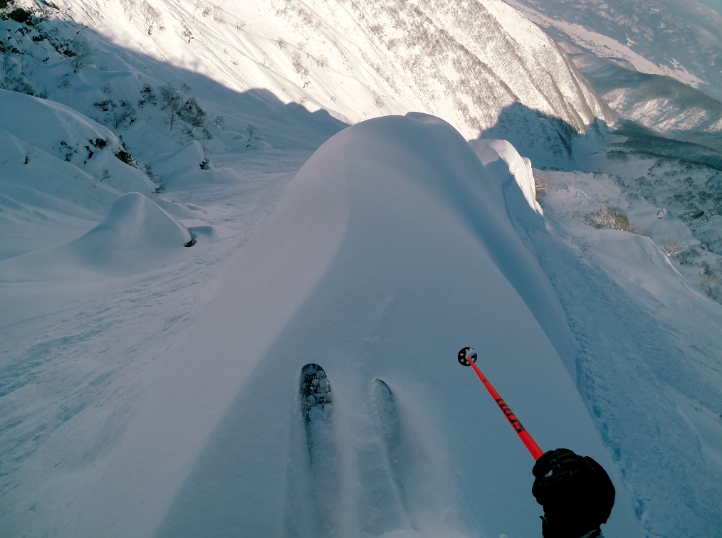 Spine skiing. Japan in January. photo: miles clark