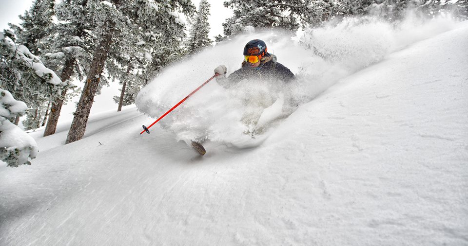 Taos pow during the late February 77" snow cycle, taos, taos air, new Mexico 