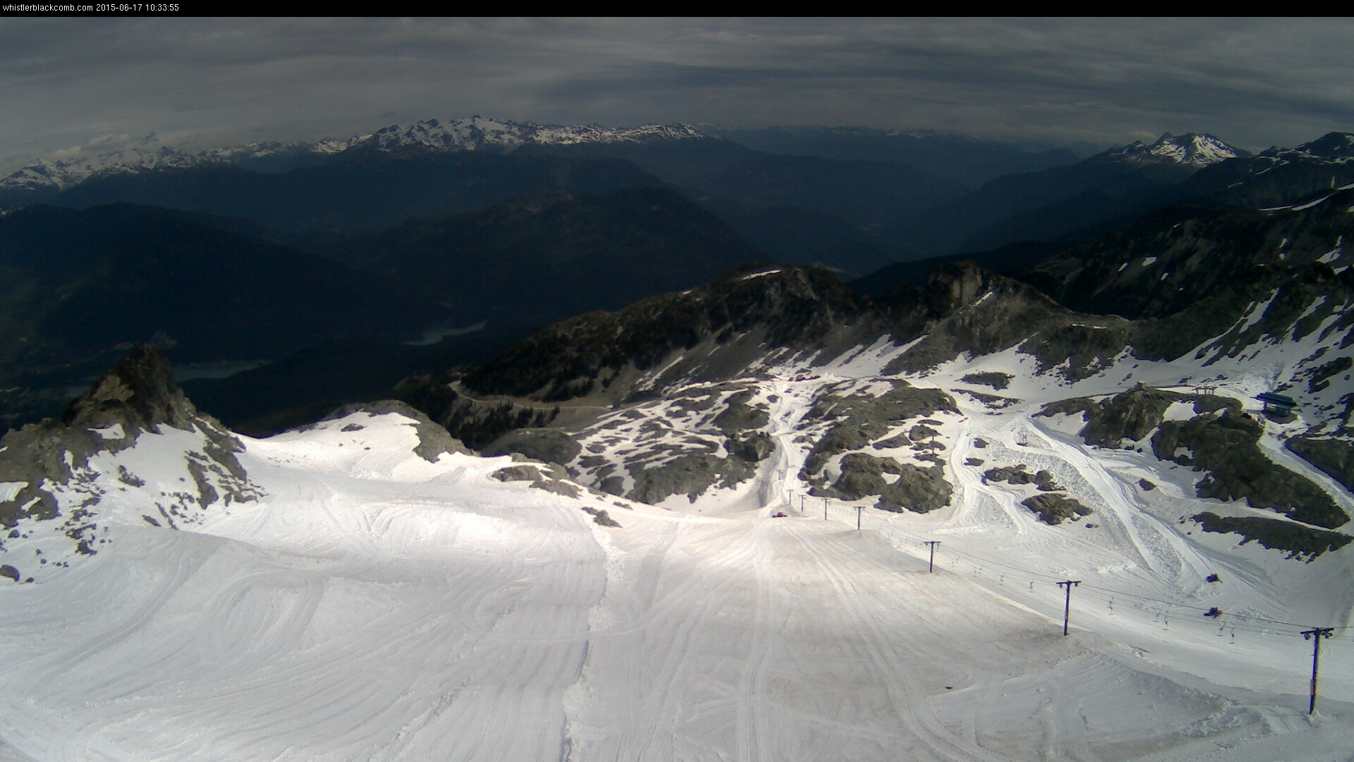 Whistler Blackcomb's Hortsman glacier today. This will be full or skiers nad riders starting tomorrow.