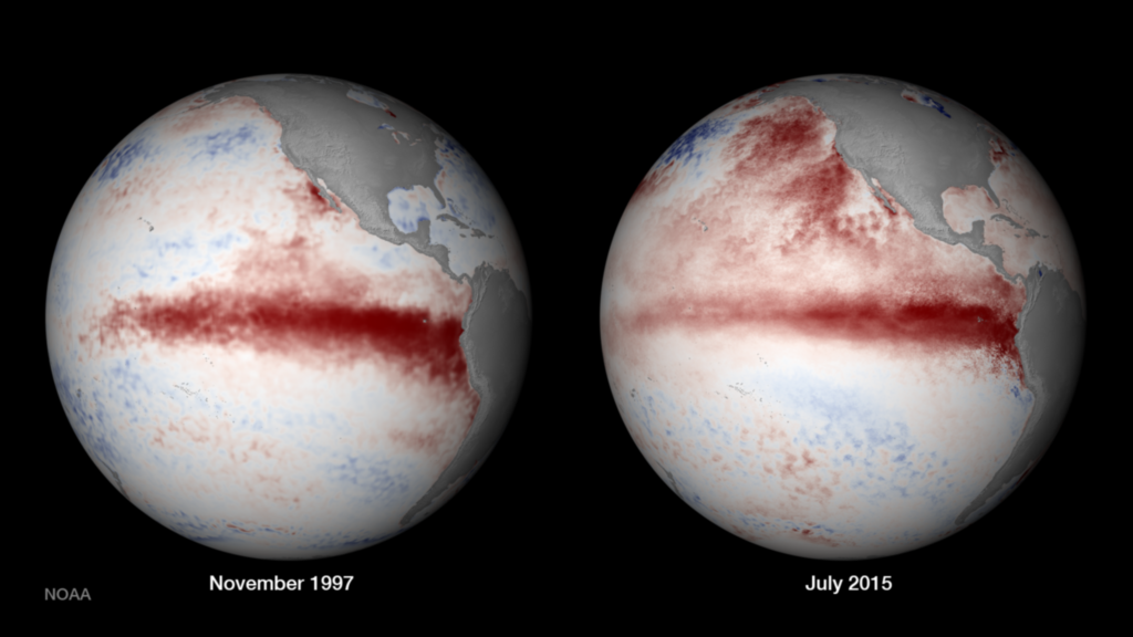 1997 El Nino VS 2015 El Nino