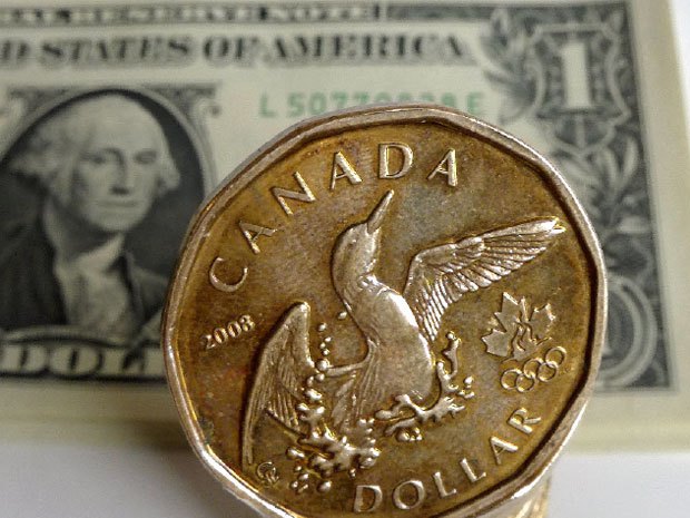 The Canadian dollar has fallen below .75 usd for the first time since 2004.