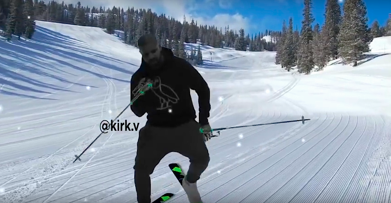 Drake Hotling Bling remix on skis