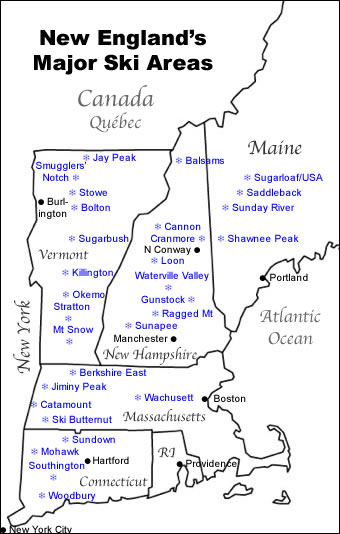 NOAA Map: Who Gets the Most Snow in The Northeast USA - SnowBrains