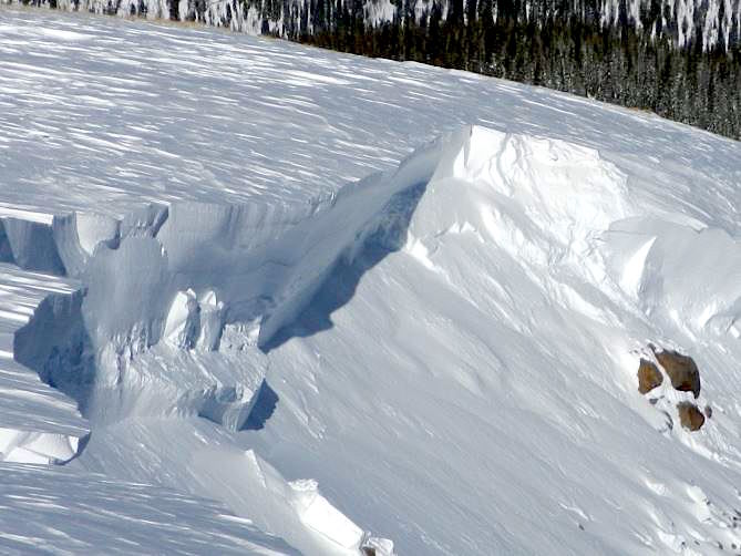 12-15' deep avalanche over the weekend in Summit County, CO. photo: crested butte avalanche center
