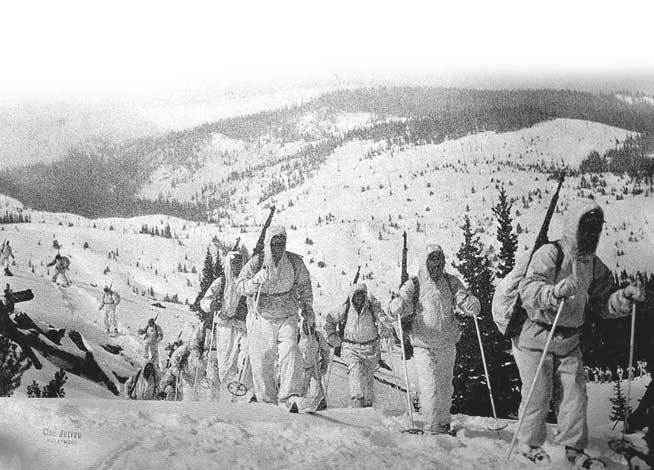 The 10th Mountain Division served as elite ski troops during WWII (U.S. Army)