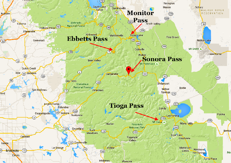 Mountain Pass Ca Map