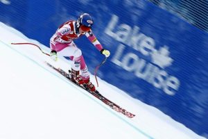 Mikaela Shiffrin skied her first downhill World Cup at Lake Louise Alberta. (Getty Images/Agence Zoom-Christophe Pallot)