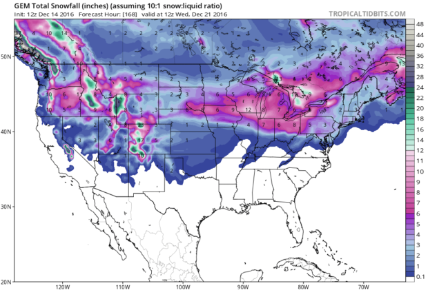 NOAA: Winter Storm Warnings for the West  Up To 30" of Snow In the 