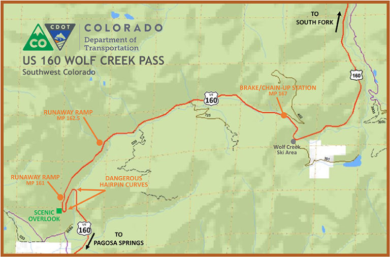 Wolf Creek Pass Map - SnowBrains