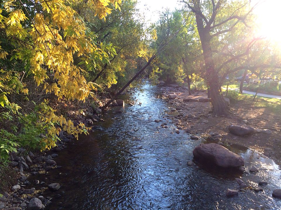 Boulder Creek tubing path