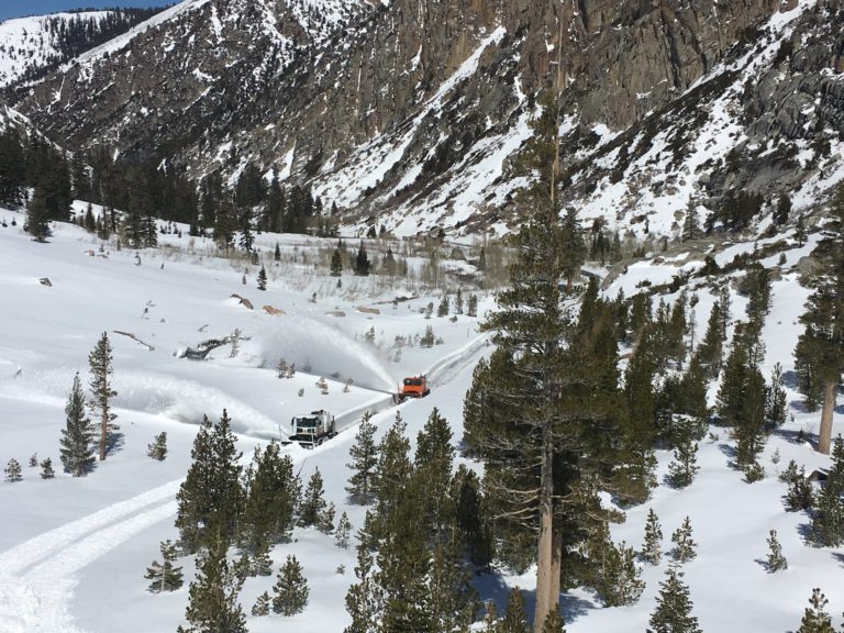 Images Caltrans Working Hard To Clear 9 624 Foot Sonora Pass Ready To Open For Memorial Day