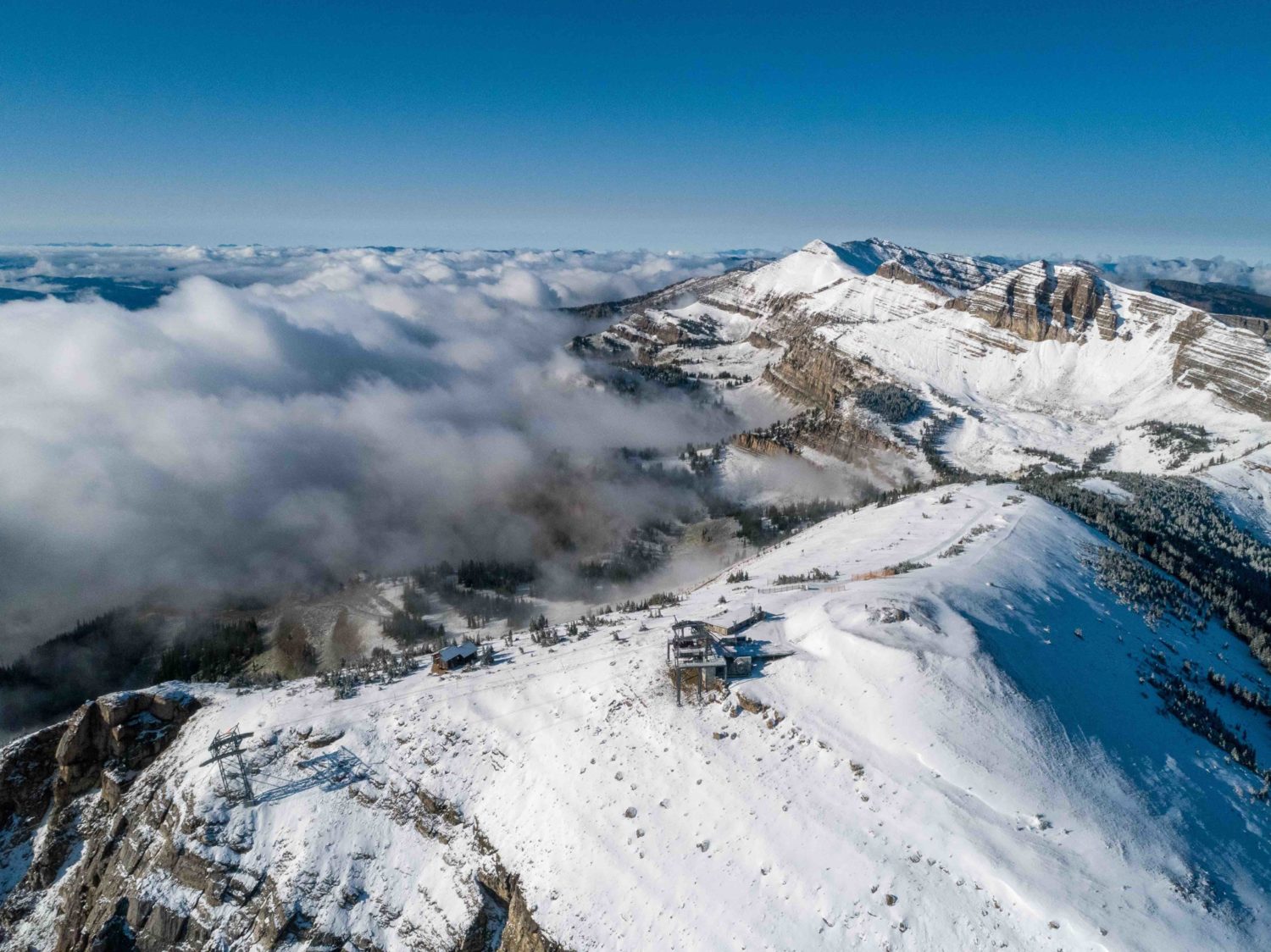 Jackson hole, Wyoming, snow, summer snow