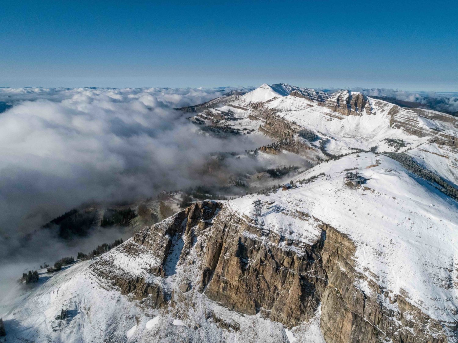 Jackson hole, Wyoming, snow, summer snow