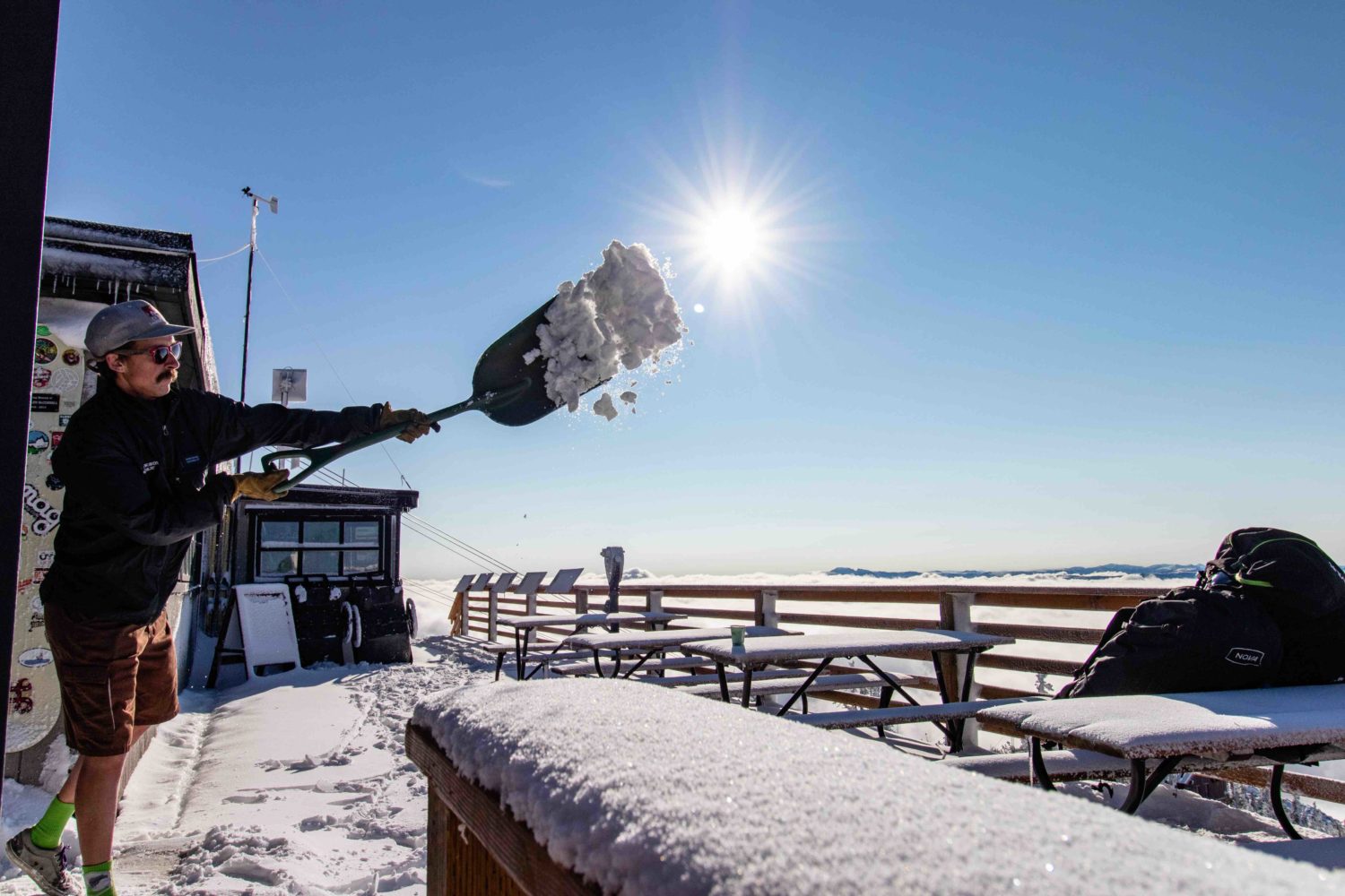 Jackson hole, Wyoming, snow, summer snow