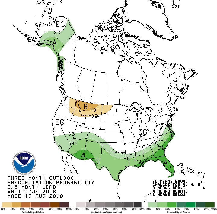 noaa, winter outlook, precipitation, winter