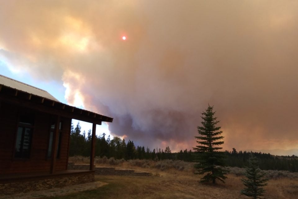Jackson hole, Wyoming, Jackson, fire