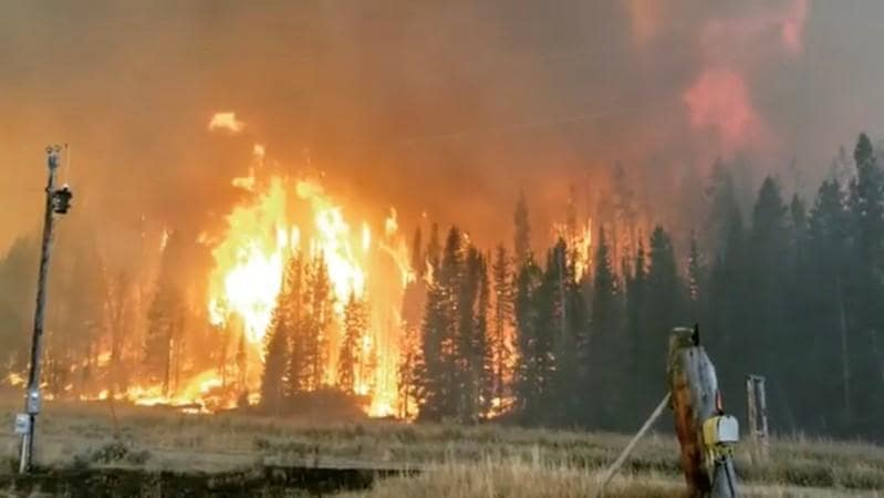Roosevelt Fire, Wyoming, Jackson Hole, wildfire