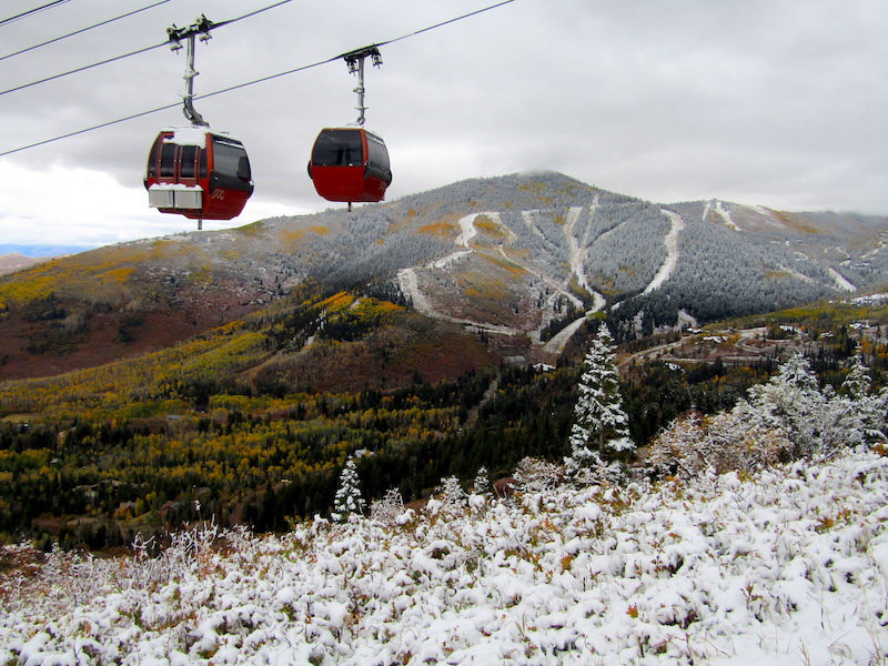 Park City, UT Conditions Report Stunning Fall Colors & Snow SnowBrains