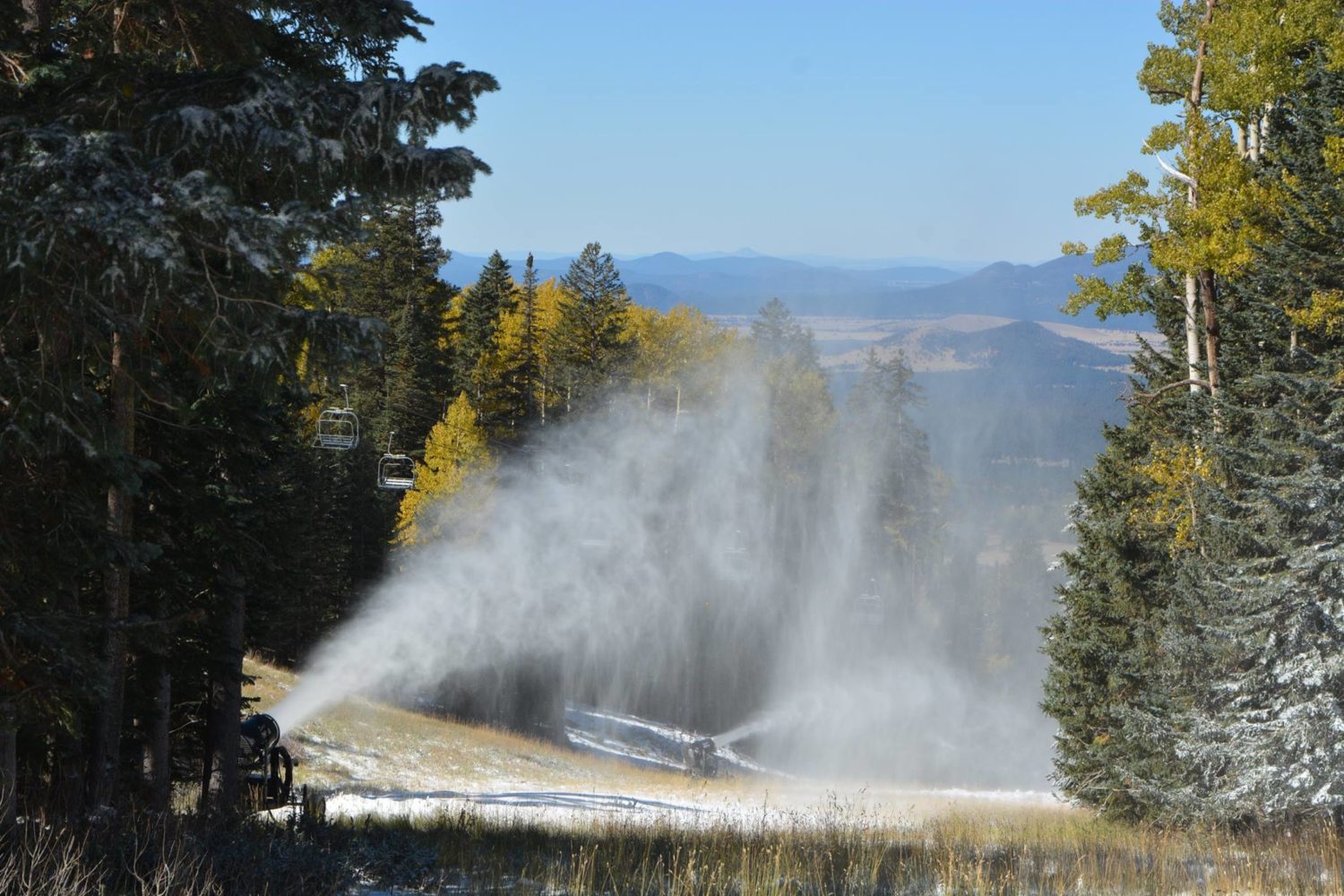 Treated groundwater is perfect for snowmaking, and it is sustainable, open