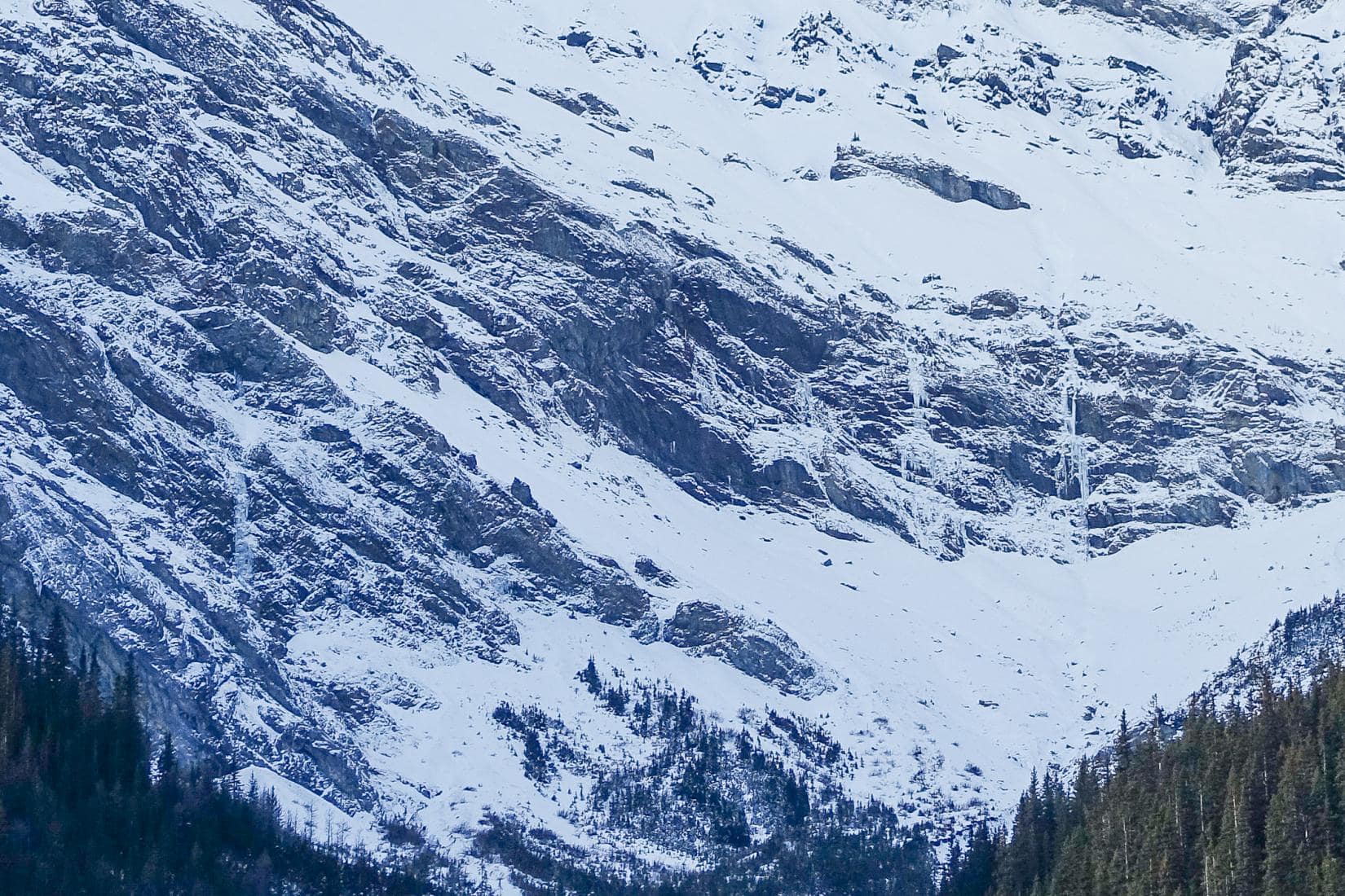 avalanche, Kananaskis country, alberta, canada