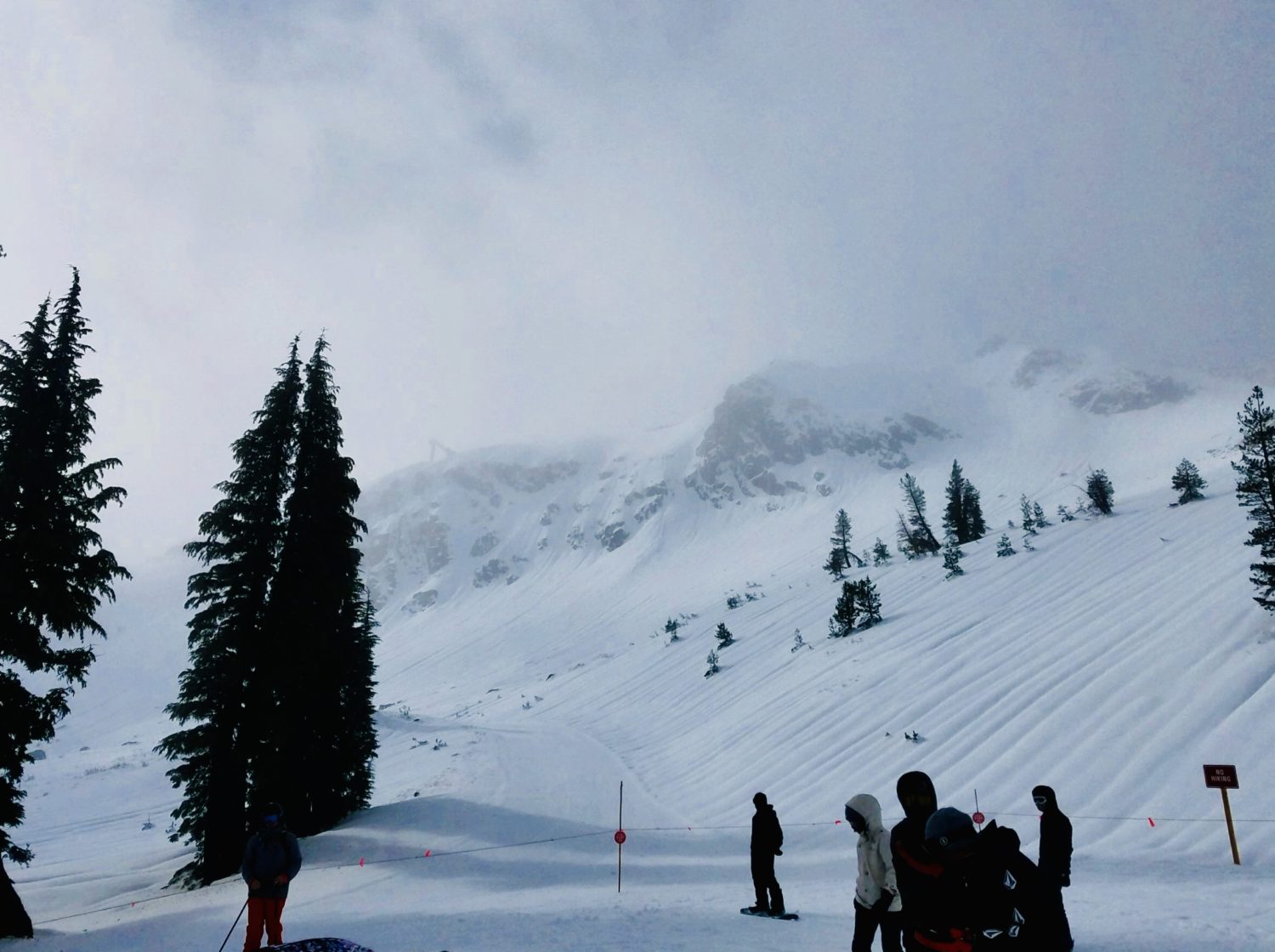 fresh snow on mainline pocket