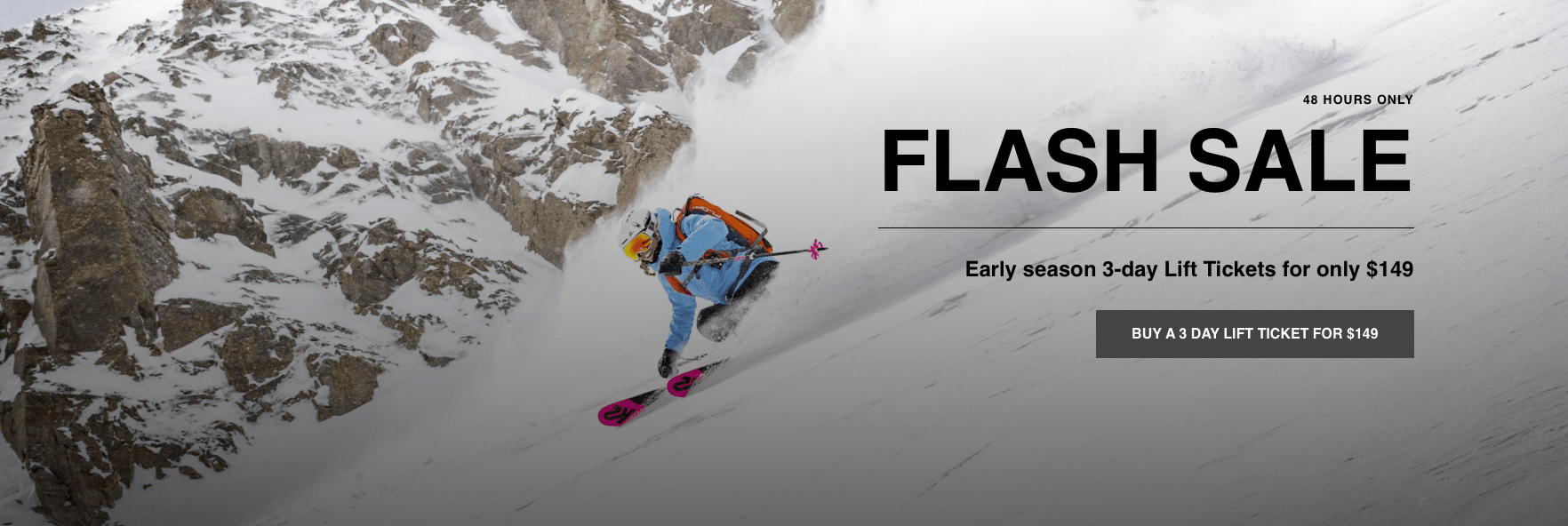 big sky, montana, flash sale