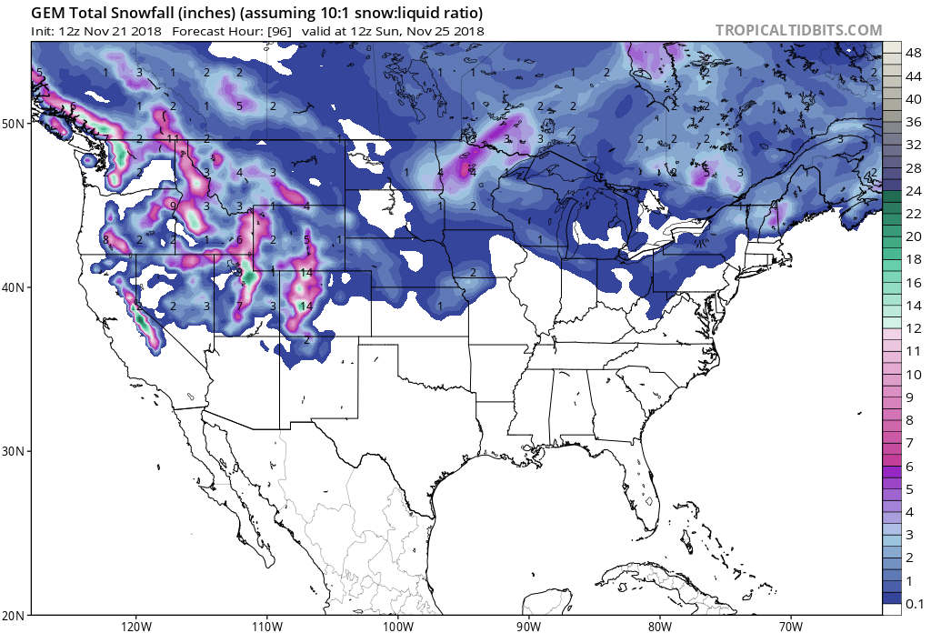 Where The Best Snow Will Be This Thanksgiving Weekend SnowBrains