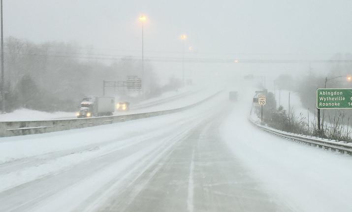 snowstorm, south east