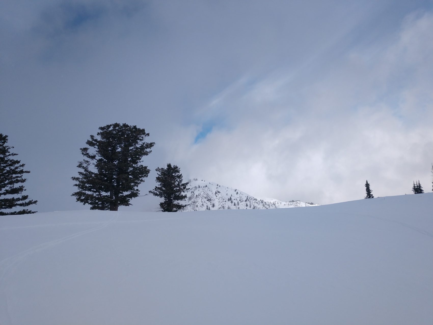 Utah snow-covered mountains