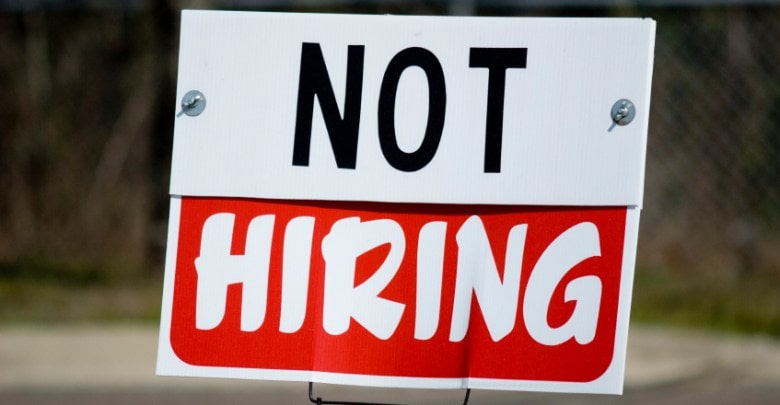 not hiring sign