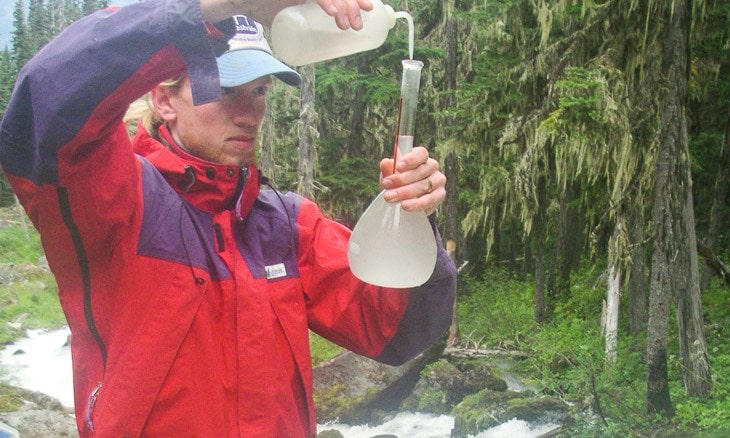 Teichrob doing science to figure out is Whistler Blackcomb is using too much salt